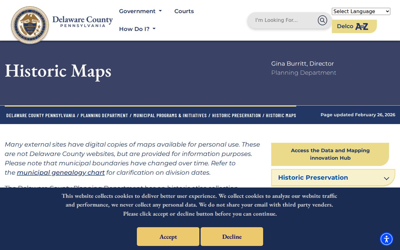 Haverford Township city directory historic maps resource