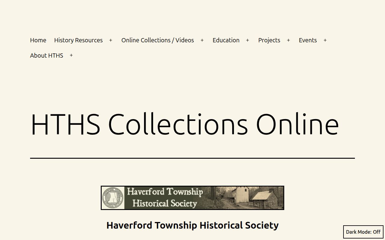 Haverford Township city directory Historical Society holdings entry