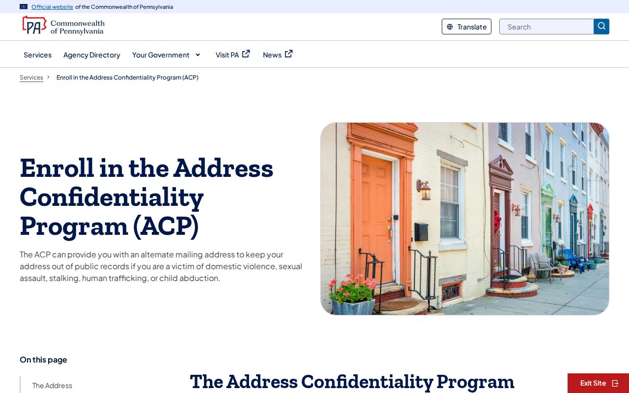 Haverford Township resident lookup Pennsylvania Address Confidentiality Program