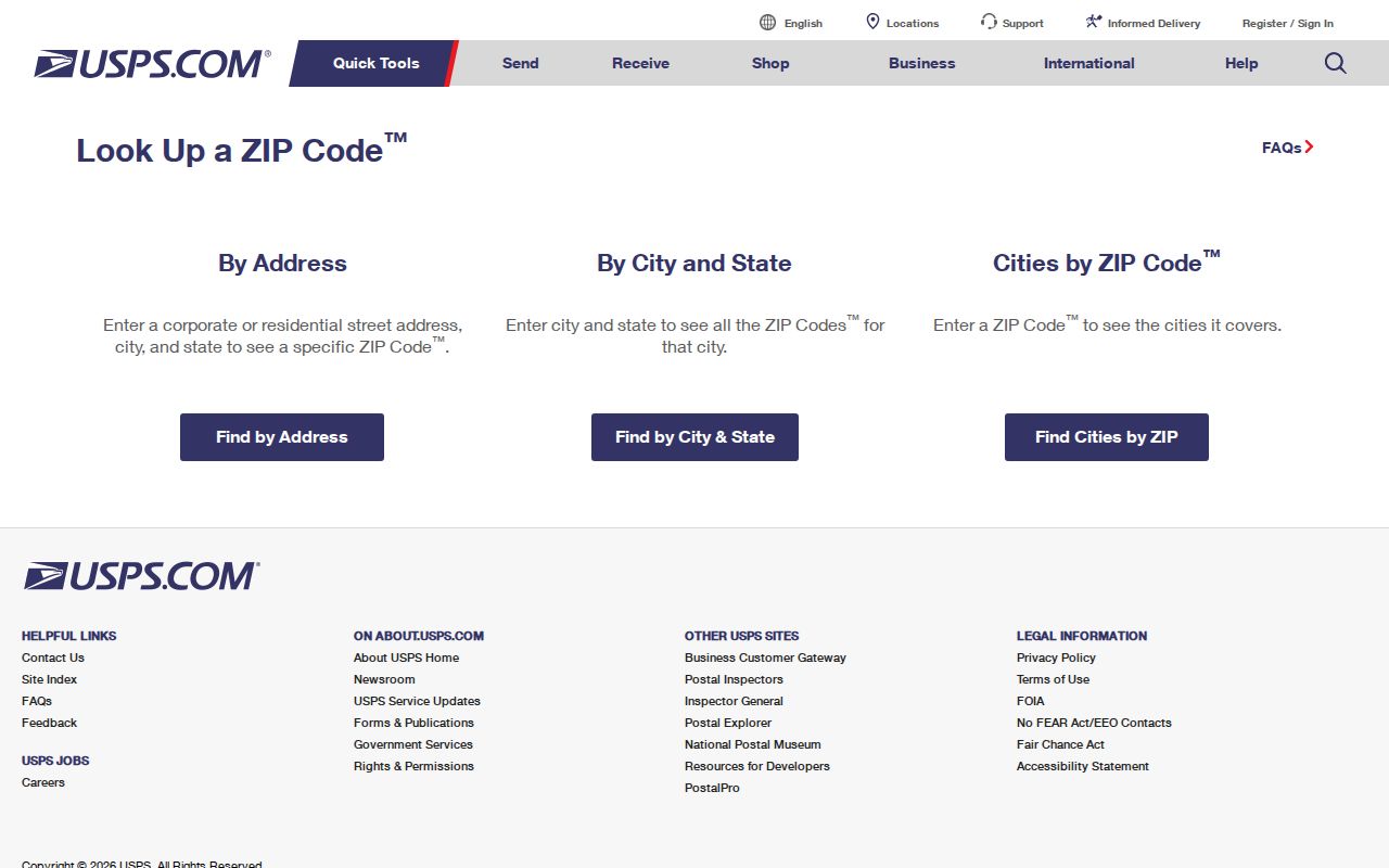 Haverford Township ZIP code directory USPS address validation